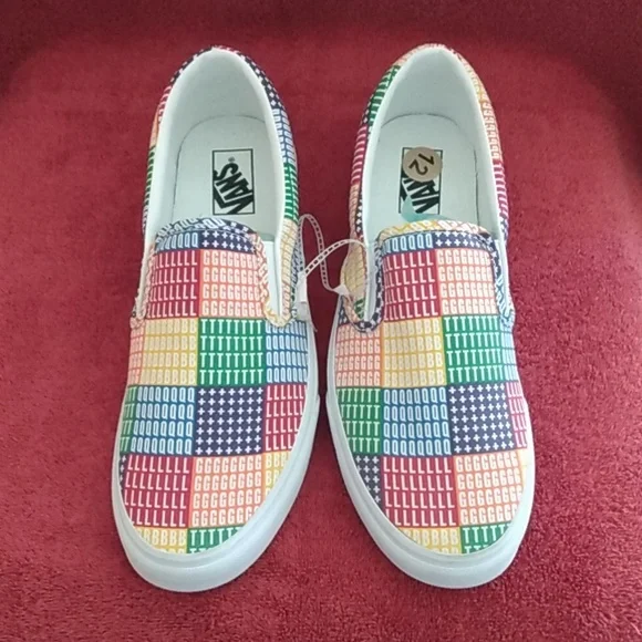 Men's VANS PRIDE SLIP ONS NWOT - Picture 4 of 9